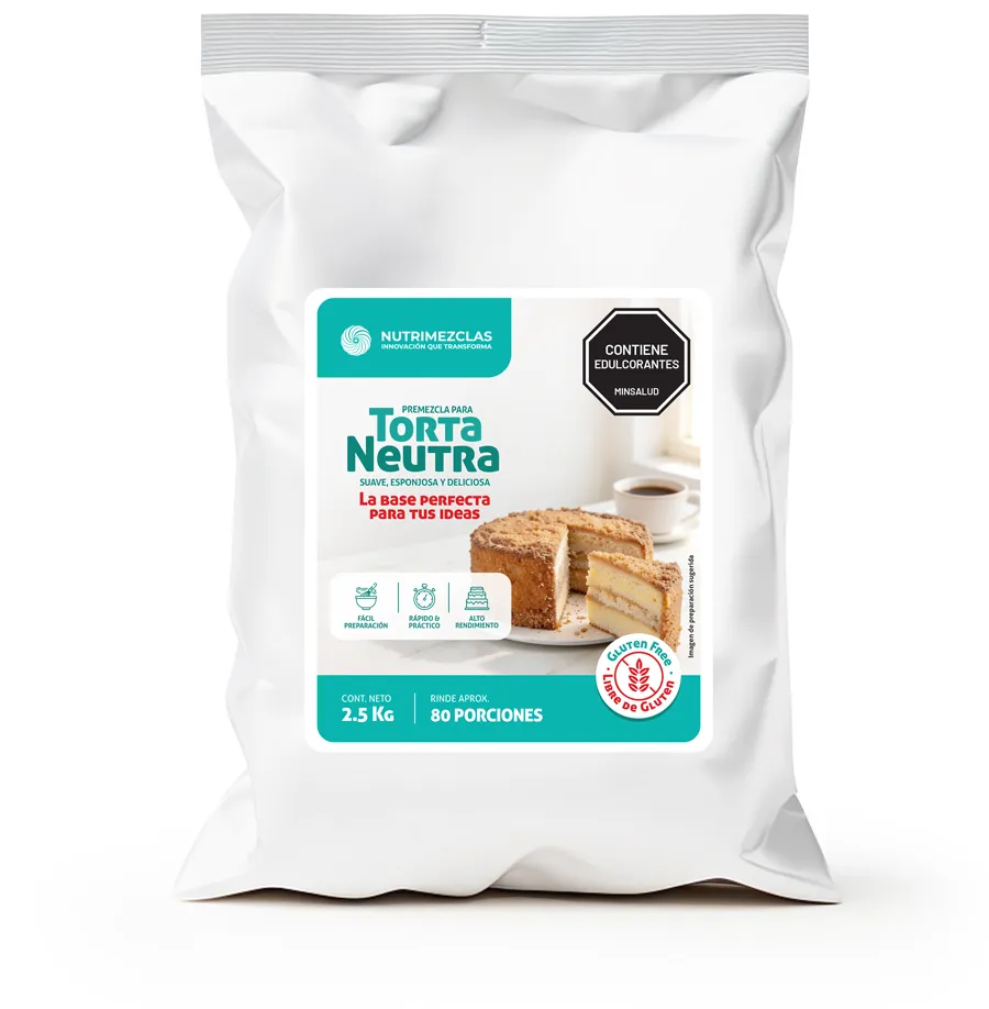 NUTRIMEZCLAS Premezcla gluten free libre de gluten Torta neutra